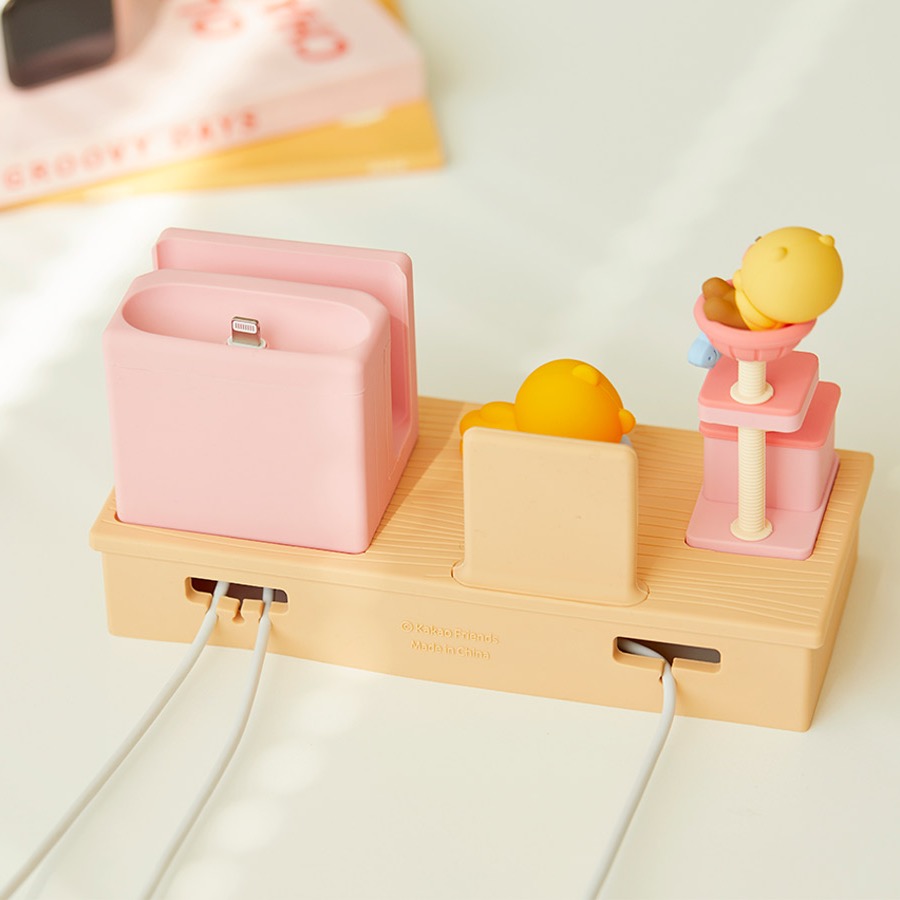 韓國連線款 kakao friends 三合一 蘋果充電器 apple watch 充電 支架 手錶充電架 充電線-細節圖7