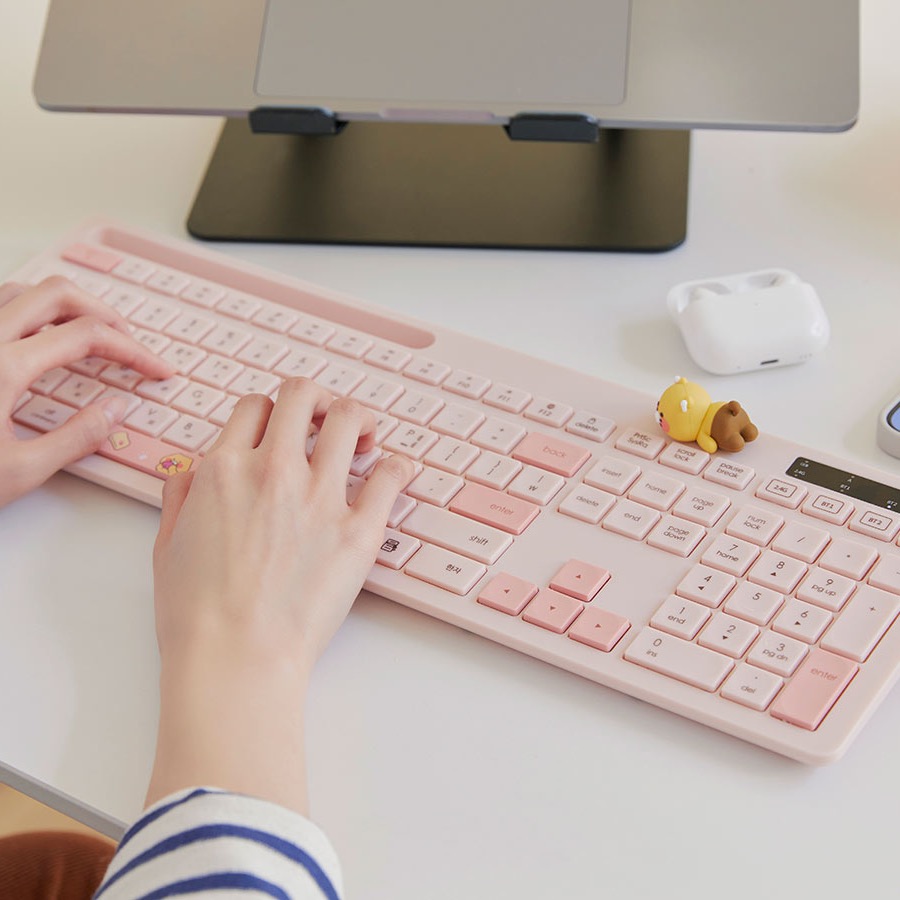 韓國連線 KAKAO FRIENDS 無線鍵盤 萊恩 春植 鍵盤 藍芽滑鼠 藍芽鍵盤 滑鼠 無線滑鼠 usb hub-細節圖2