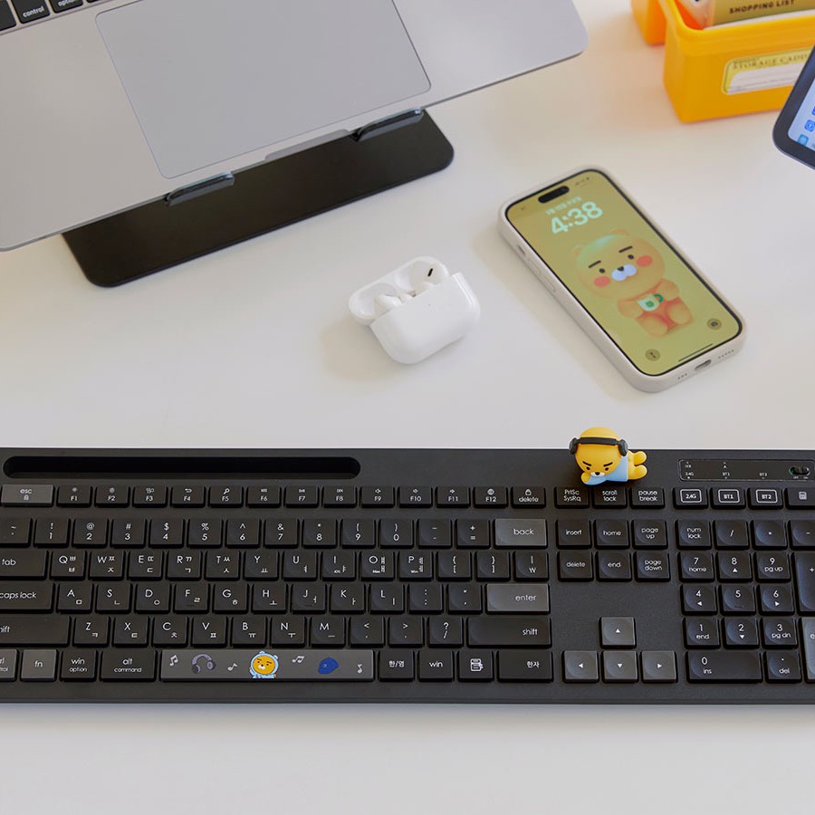 韓國連線 KAKAO FRIENDS 無線鍵盤 萊恩 春植 鍵盤 藍芽滑鼠 藍芽鍵盤 滑鼠 無線滑鼠 usb hub-細節圖3