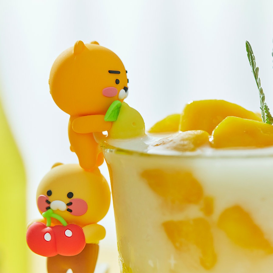 韓國連線款 kakao friends 夏日蘇打系列 玻璃杯 飲料杯 杯子 杯緣子 水杯 飲料杯-細節圖5
