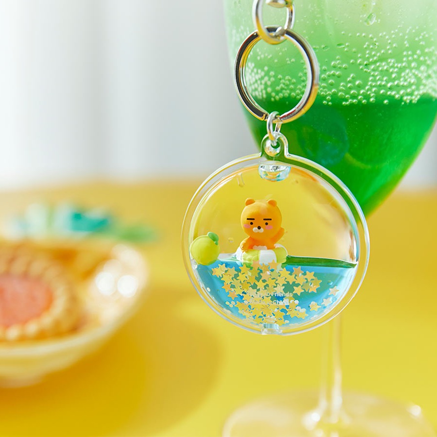 韓國連線款 kakao friends 夏日蘇打系列 吊飾 耳機掛飾 鑰匙圈 掛飾 耳機殼吊飾-細節圖2