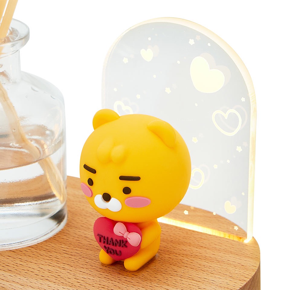 韓國連線款 kakao friends 萊恩 擴香 母親節禮物 康乃馨 發光夜燈 擴香瓶 母親節 小夜燈-細節圖2