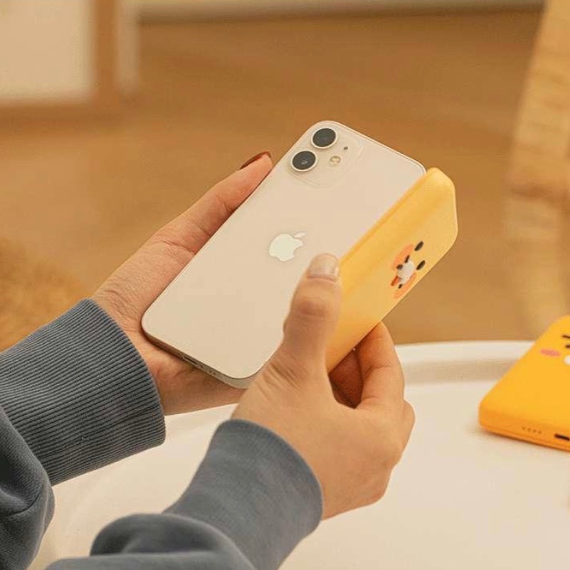 韓國連線 kakao friends 萊恩 春植 桃子 行動電源 無線充電 磁吸式行動電源 megsafe 充電寶-細節圖5