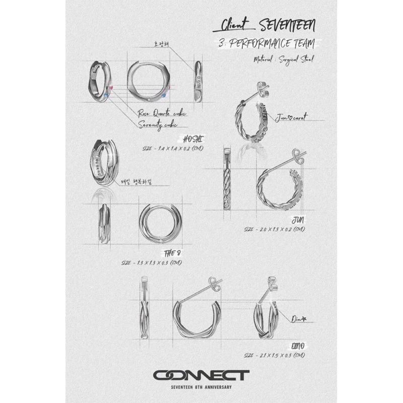 [안녕KOREA ]🌟 SEVENTEEN 8th Anniversary 八週年周邊 8週年耳環 耳環 韓國代購🇰🇷-細節圖3