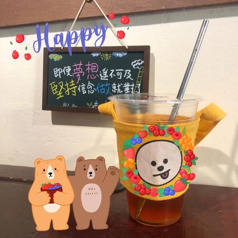 [안녕KOREA ]🌟 BT21帆布袋杯套 防彈少年團BTS chimmy cooky tata 飲料提袋共三款 現貨-細節圖6