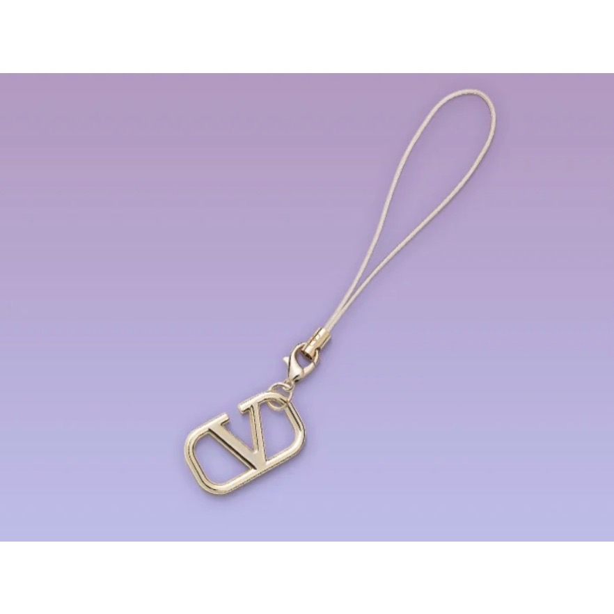 全新商品 VALENTINO VLOGO吊飾(金) 限量品牌 吊飾-細節圖2
