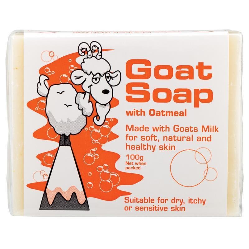 現貨 澳洲境內版Goat Soap 100g天然原味羊奶香皂(藍)燕麥(橘)摩洛哥油(紫)椰子(粉)檸檬(綠)蜂蜜(紅)-細節圖3