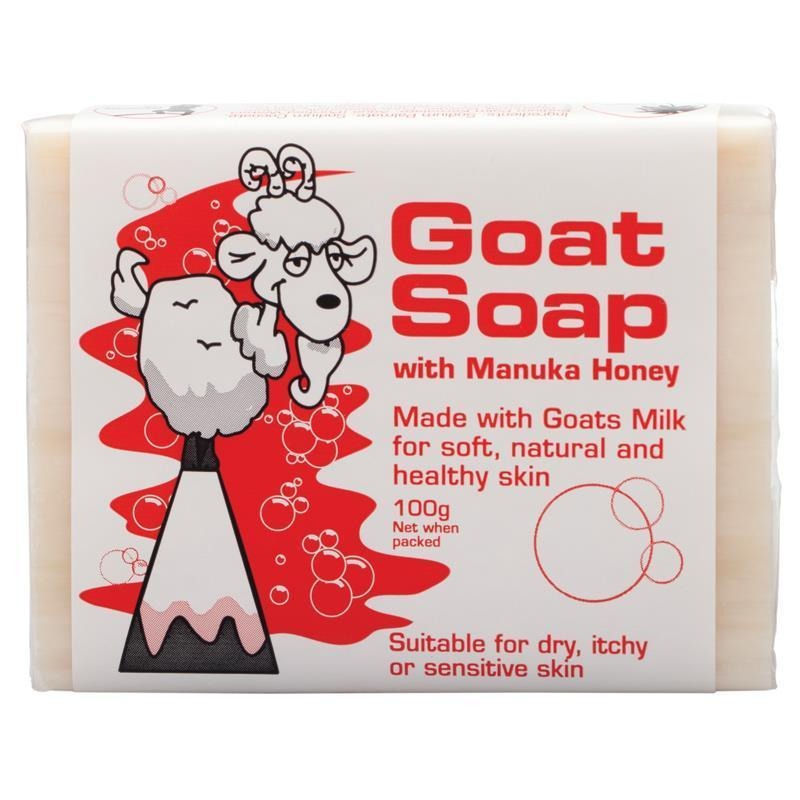 現貨 澳洲境內版Goat Soap 100g天然原味羊奶香皂(藍)燕麥(橘)摩洛哥油(紫)椰子(粉)檸檬(綠)蜂蜜(紅)-細節圖7