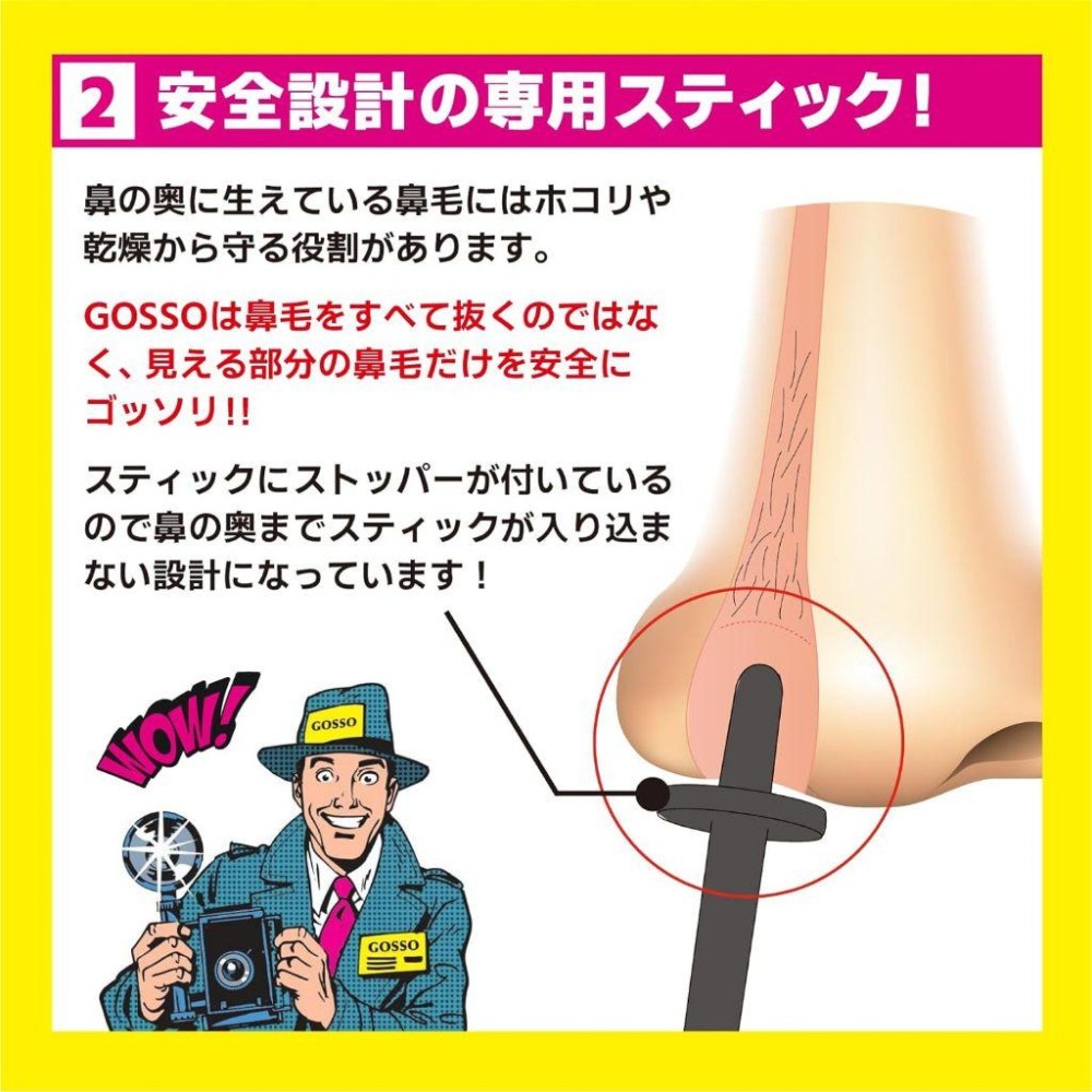 現貨在台 日本境內正品 脫鼻毛蠟 20支份 日本GOSSO 最新產品 男女皆適用 10次份-細節圖4