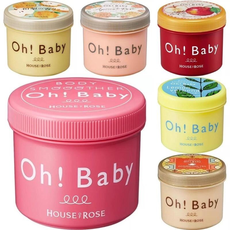 現貨在台 日本境內House of Rose Oh Baby身體磨砂膏570g 限量350g蘋果 梨香 玫瑰 茶葉 檸檬-細節圖2