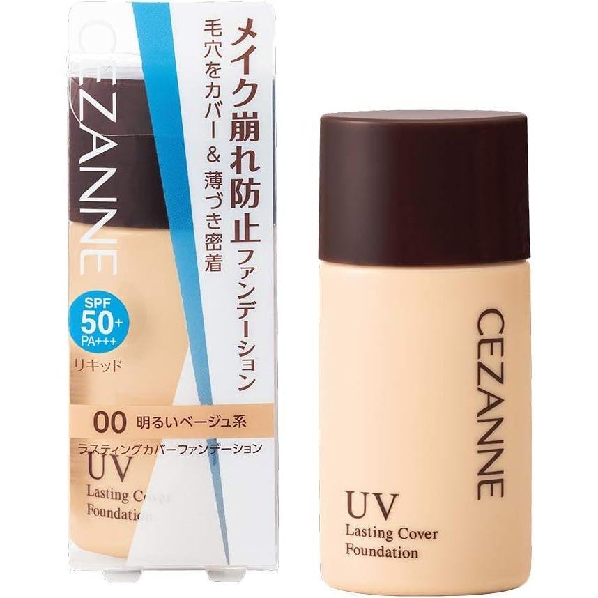 現貨在台 日本境內版 10/1補貨 下標秒出 CEZANNE 高防曬遮瑕粉底液 SPF50+ 防曬 持久-細節圖3