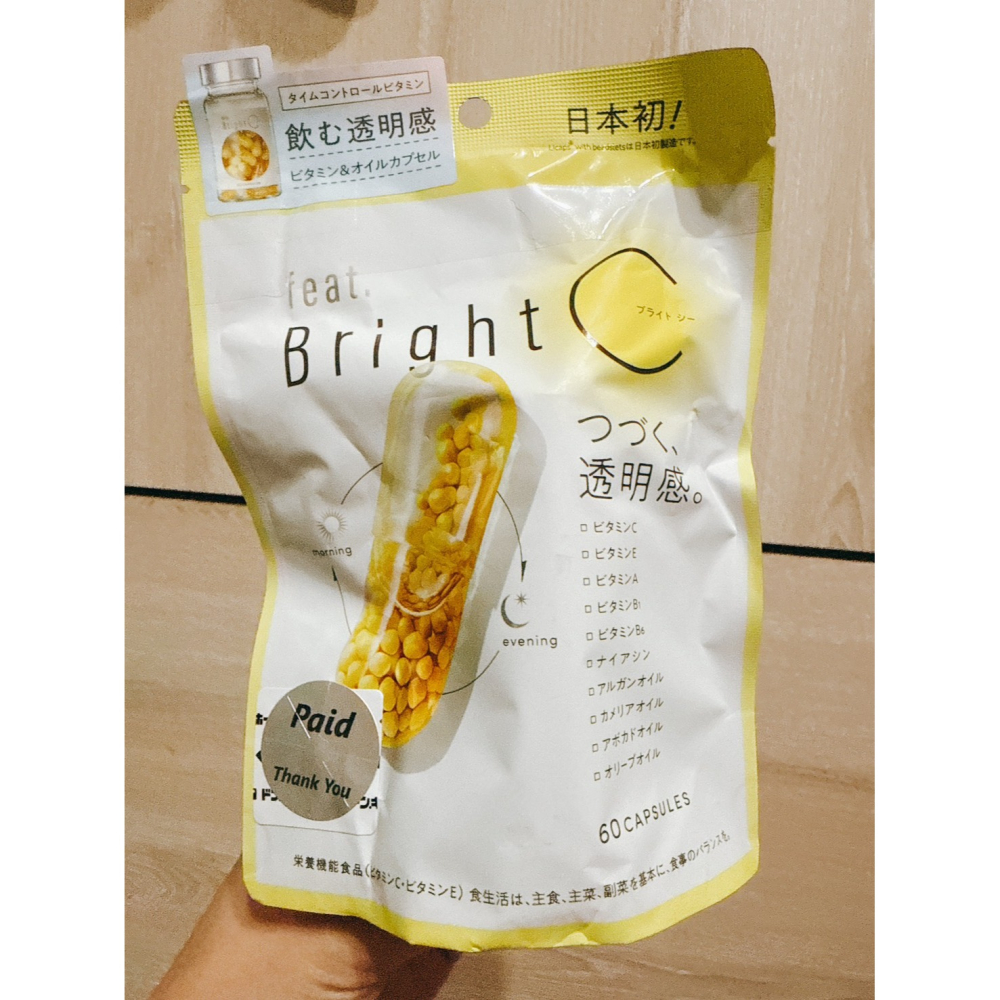 日本帶回 現貨⭐️Feat. Bright C 維他命C膠囊 60粒-細節圖5
