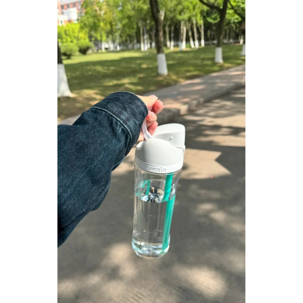 保證正貨⭐️ Owala FreeSip Tritan 美型透明水瓶 25oz / 740ml [白灰色]-細節圖2