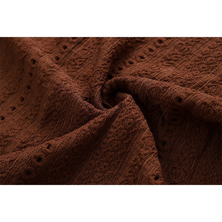 長袖襯衫 鏤空襯衫 簍空 花紋 復古 寬鬆版型 素面襯衫 韓系穿搭 - SIRPRICE Select Shop-細節圖7