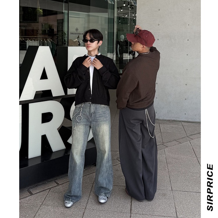 韓風紋理罩衫外套 寬鬆 短版 短寬版型 彈力 透氣 韓系穿搭 男生外套 - SIRPRICE Select Shop-細節圖8