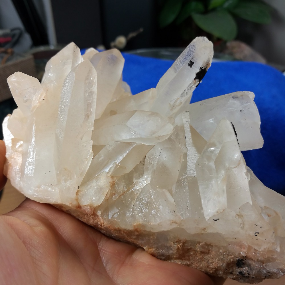 [友克鑫礦業]ac1384約重611g-白水晶簇 水晶柱 原礦-細節圖5