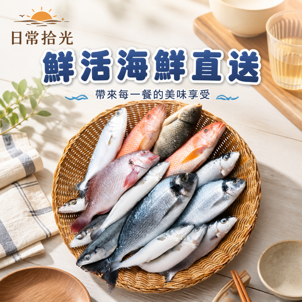 新鮮綜合海魚禮籃｜健康飲食首選，優質蛋白質滿滿，海鮮禮盒讓您品味大海的鮮美！-細節圖6