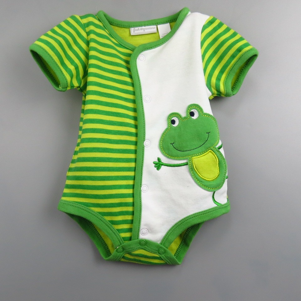 //紫綾坊//純棉 前開釦 短袖 包屁衣 零碼出清 NB 3M 6M 9M 包臀衣-細節圖4