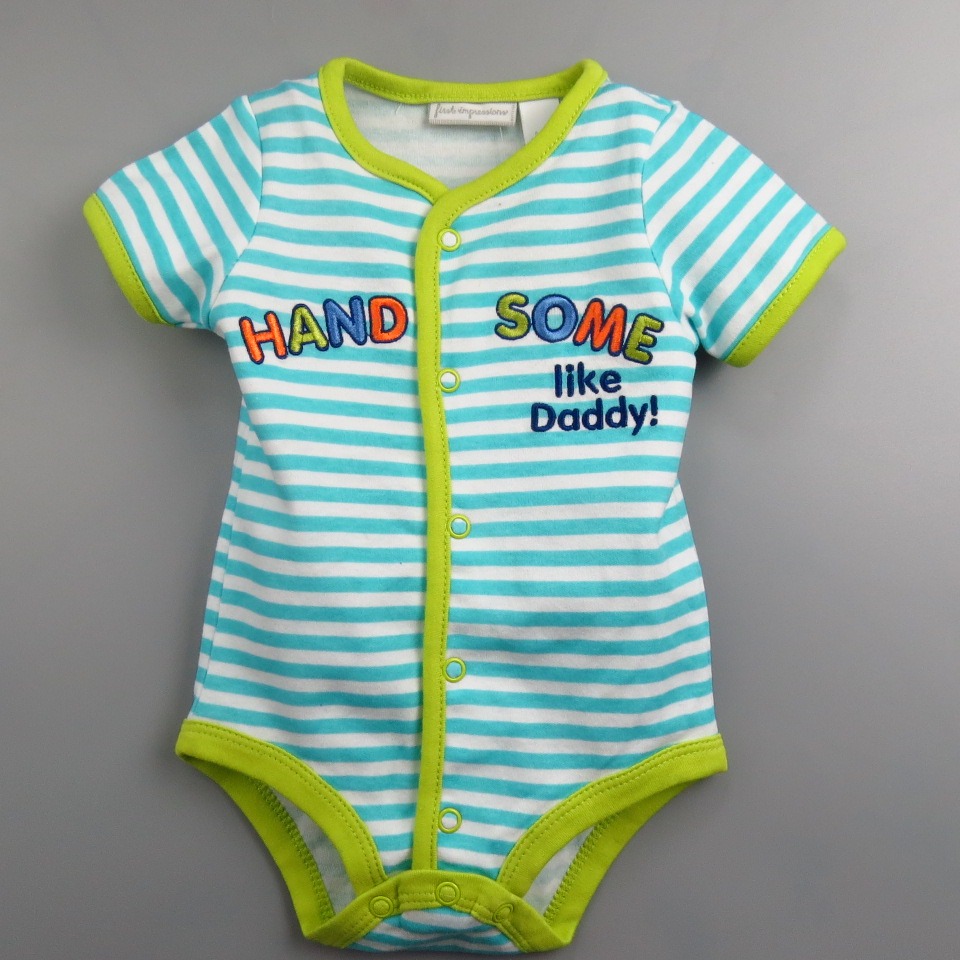 //紫綾坊//純棉 前開釦 短袖 包屁衣 零碼出清 NB 3M 6M 9M 包臀衣-細節圖6