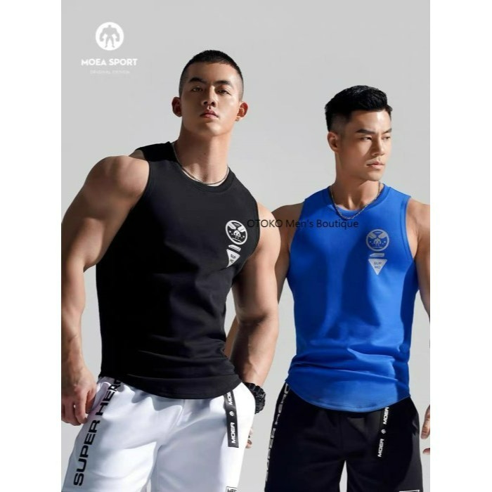 【OTOKO Men＇s Boutique】MOEA SPORT 墨立方:硬核排汗運動透氣背心／白色(台灣獨家代理)-細節圖4