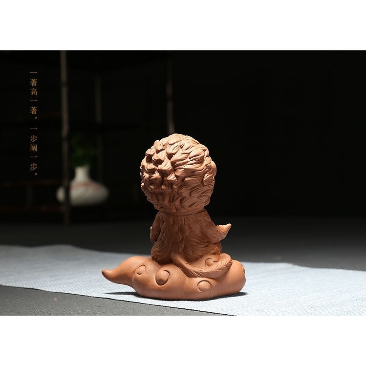 齊天大聖孫悟空大聖歸來紫砂茶寵功夫茶具靜坐禪意創意擺件可養茶寵茶具配件贈送金箍棒-細節圖6