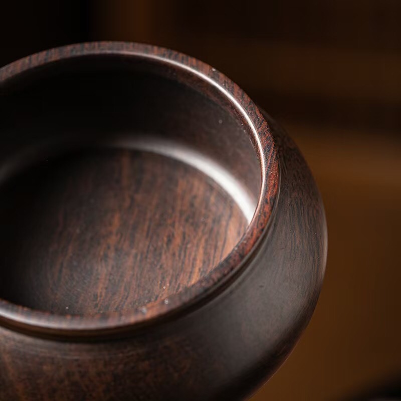 天然 黑檀木 盤香 香爐 黑檀 仿古 博多 香薰爐 香環爐 室內薰香 淨化空氣 百分百天然黑檀黑酸枝正品保證-細節圖8