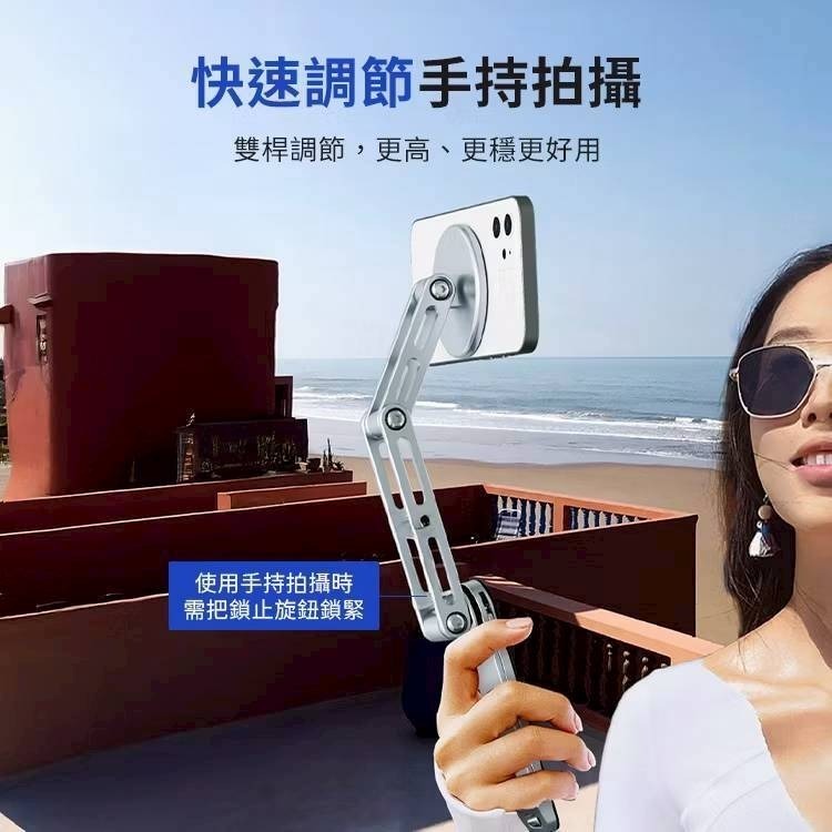 🚀NanoPick 多功能變形磁吸支架 ipad支架 支援MagSafe磁吸 桌面支架 iphone旋轉支架🚀-細節圖3