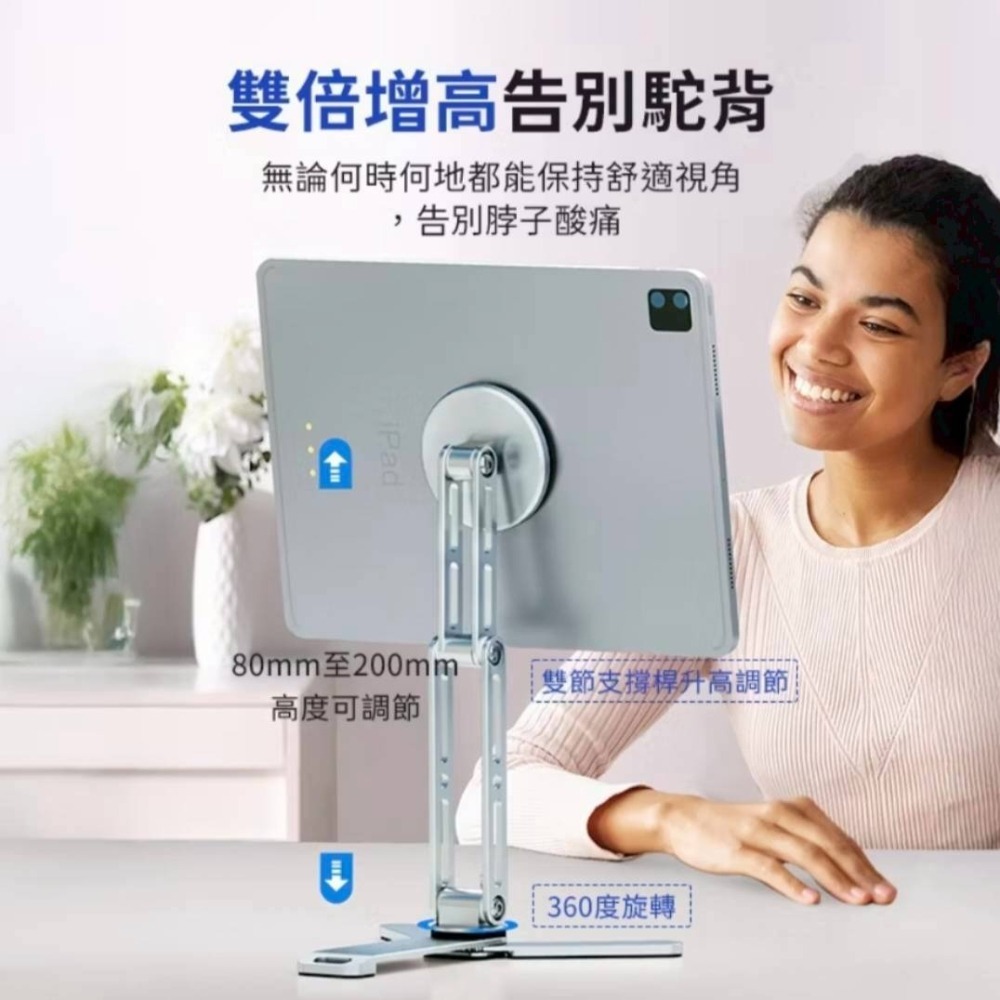 🚀NanoPick 多功能變形磁吸支架 ipad支架 支援MagSafe磁吸 桌面支架 iphone旋轉支架🚀-細節圖7