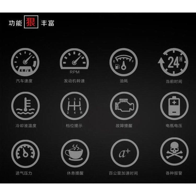 台中昭昭 現貨2025 最新激光爆亮升級版 5.5吋大營幕 OBD2 抬頭顯示器 旗艦版 HUD 水溫 超速警示 油電車-細節圖5