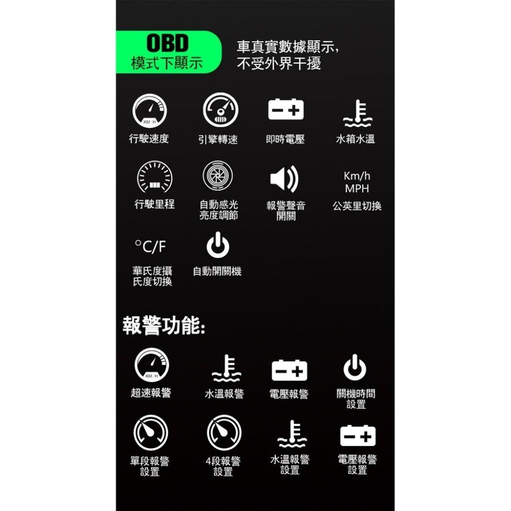 2025新~全車系~衛星 抬頭顯示器 大螢幕HUD 油電車 汽柴油 轎貨車可裝 OBD2 水溫 油耗 電壓 非行車紀錄器-細節圖6