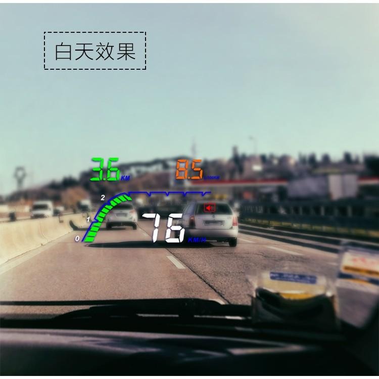 抬頭顯示器 2025最新 HUD 超大螢幕 超炫 多種顯示 OBD2 一次擁有 時速電壓油耗水溫超速警示-細節圖7