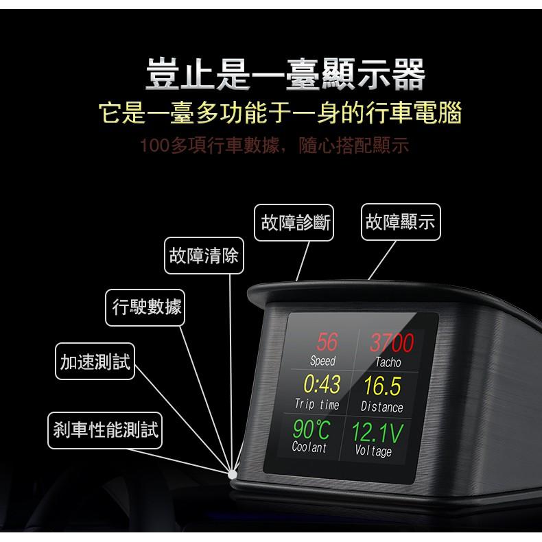 台中昭昭 HUD 2023型式最新 obd 顯示器 彩色液晶 抬頭顯示器 一次擁有>時速電壓油耗水溫超速警示 非 魔術師-細節圖2