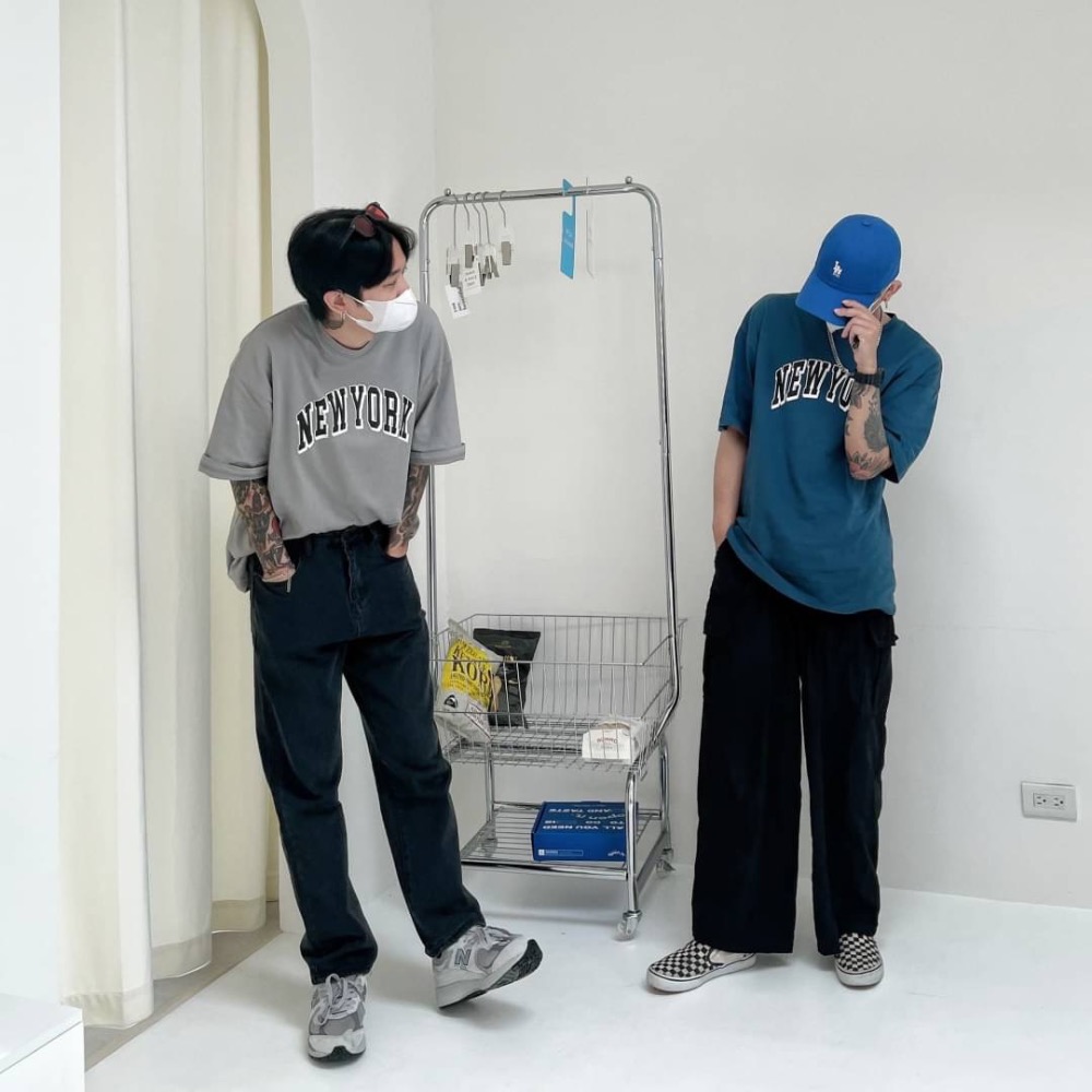 𝟯𝟬.𝙎𝙩𝙪𝙙𝙞𝙤🛒NEWYORK立體感字母短袖/T恤 男女皆可 版型寬鬆-細節圖3