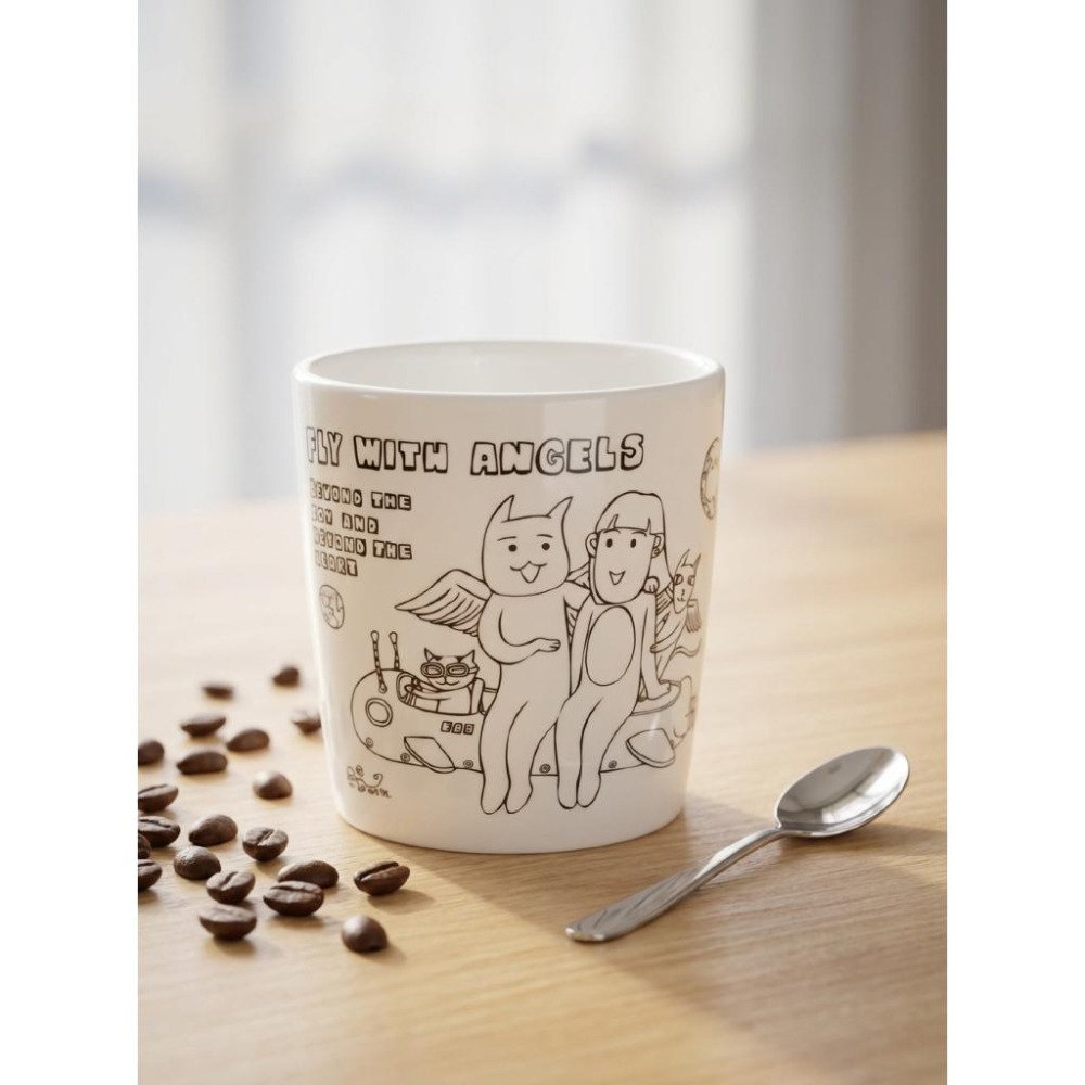 MonkeyCookie猴子餅干全瓷馬克杯 / 藝術家愛倫公主插畫 / 文創馬克杯-細節圖8