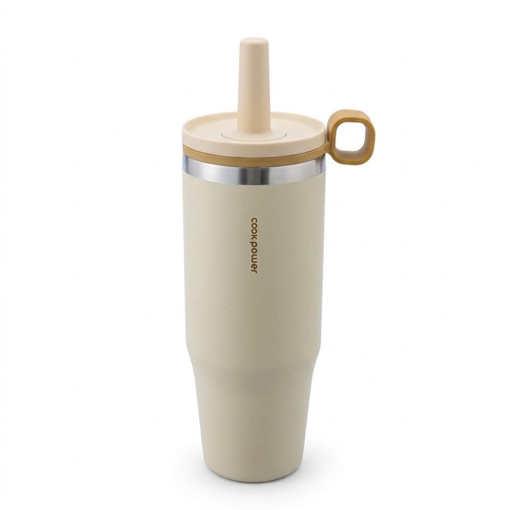鍋寶 真空提環內陶瓷珍珠粗吸管杯1000ml  (2色可選)-規格圖5
