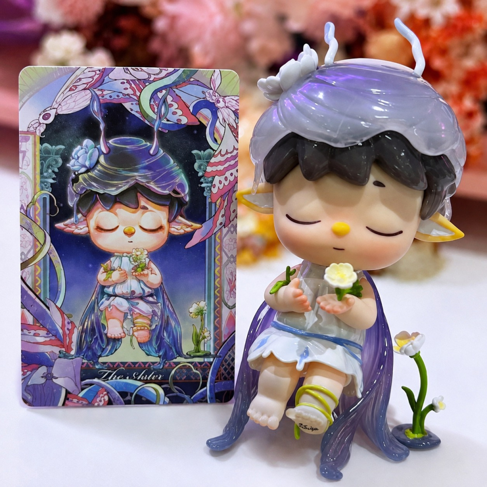 【HeDy🌸赫蒂】Heyone 黑玩 MIMI 自然詩系列 紫苑 盲盒 正版 現貨 公仔 擺飾 擺件-細節圖2