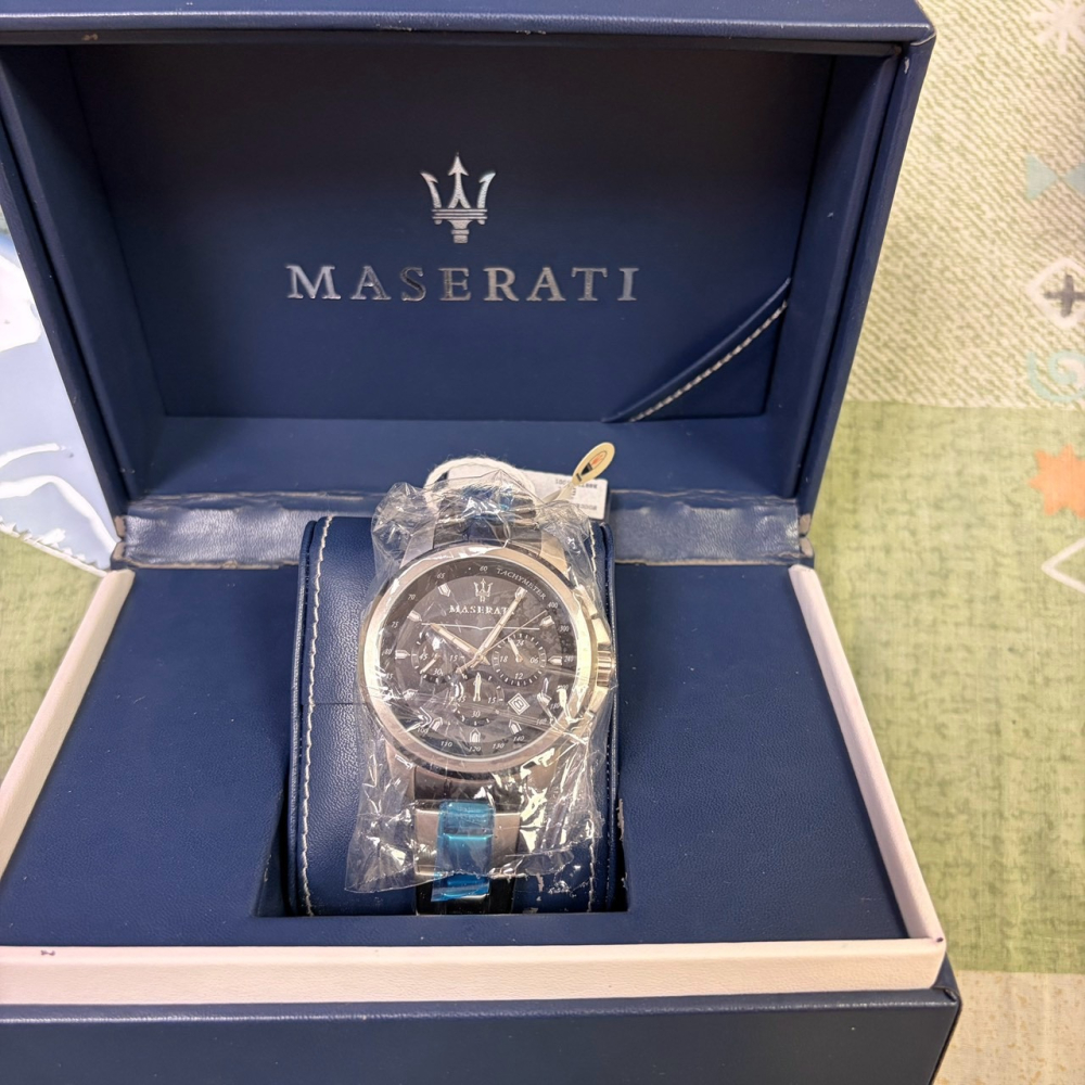 Maserati 瑪莎拉蒂 Successo 男錶 R8873621002 藍面三眼計時碼錶｜44mm｜全新｜手錶｜送禮-細節圖2