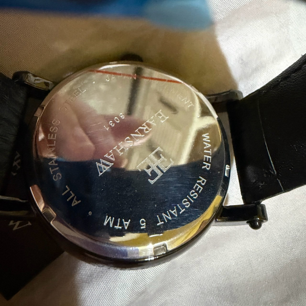 【Thomas Earnshaw】ES-8031-05 Maskelyne 月相 男錶 45mm 黑 真皮 石英錶 手錶-細節圖4