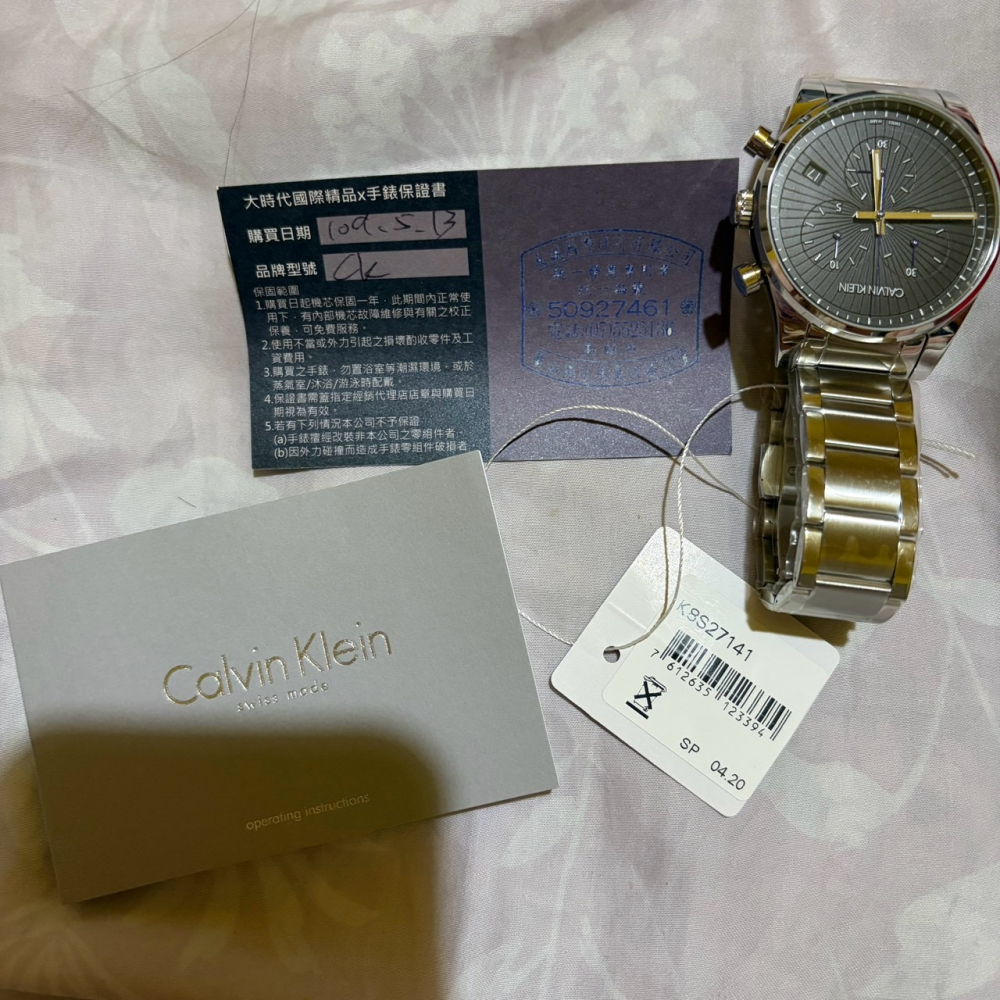 Calvin Klein CK K2G27141 City 三眼計時 男錶｜鋼帶｜黑面｜手錶｜名錶｜送禮｜禮物｜石英錶-細節圖3