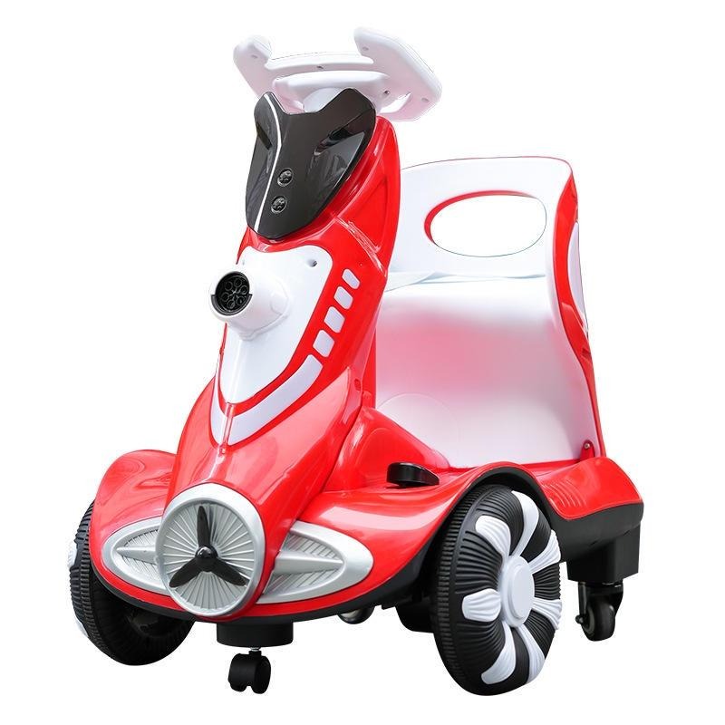 兒童電動車泡泡機平衡車男女孩遙控玩具車可坐嬰兒寶寶四輪漂移車-細節圖5