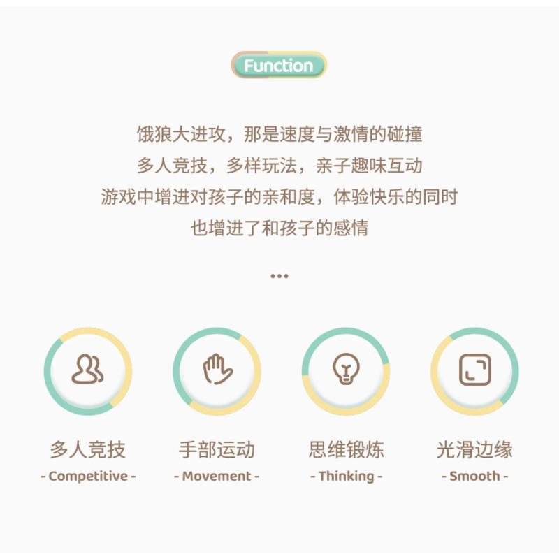 兒童桌面遊戲玩具餓狼大進攻益智趣味男女孩親子互動玩具套裝-細節圖8