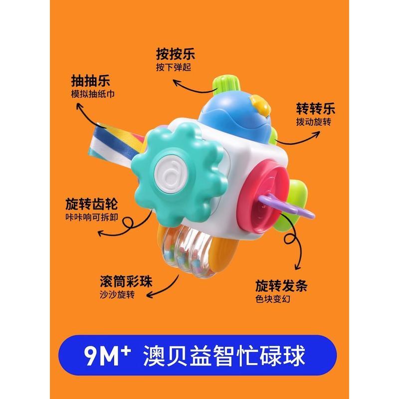 蒙特梭利教具嬰幼兒1-3歲寶寶益智忙碌板毬開鎖玩具蒙氏早教-細節圖9