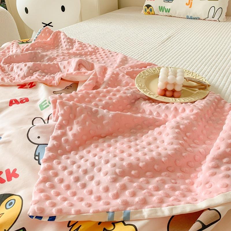 2023新款米兔系列全棉豆豆毯蓋毯四季毯可拆洗豆豆被多功能被套-細節圖3