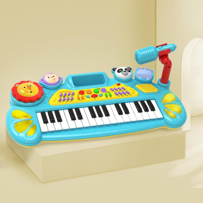 費雪兒童鋼琴0-3歲早教啟蒙樂器男女孩音樂多功能電子琴益智玩具