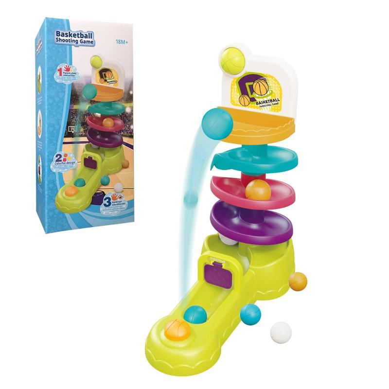 新款嬰兒投籃軌道球益智早期教育轉轉樂滾滾球1-3歲疊疊樂早期教育玩具-細節圖5