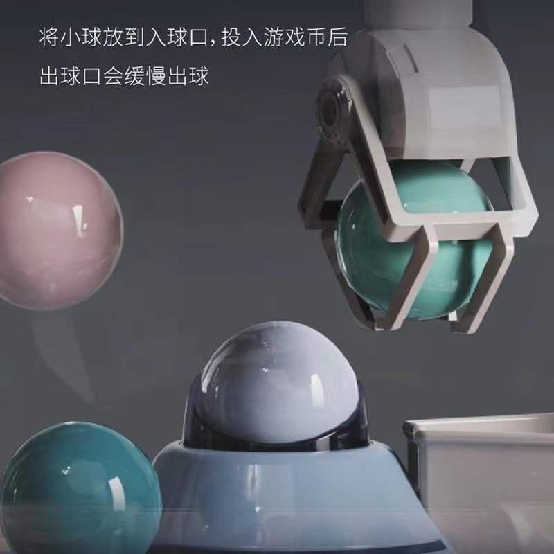 歐寶太空抓娃娃機玩具迷你家用夾公仔機兒童扭蛋機夾球遊戲機-細節圖4