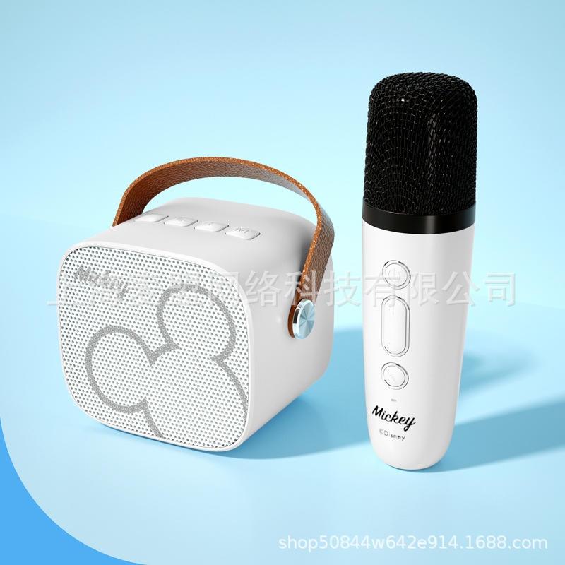迪士尼麥克風音響mini音箱一體無線藍牙手持兒童話筒家用ktv話筒-細節圖6