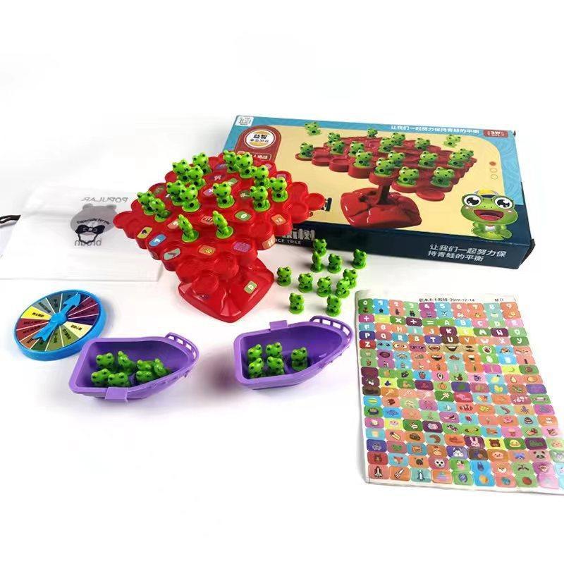 暢銷青蛙平衡樹玩具益智思維訓練趣味休閒親子互動對戰禮品-細節圖5