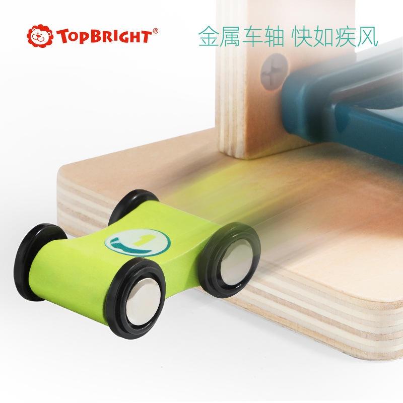 特寶兒 兒童交通滑翔pp軌道停車場玩具小車滑道寶寶賽車遊戲-細節圖4