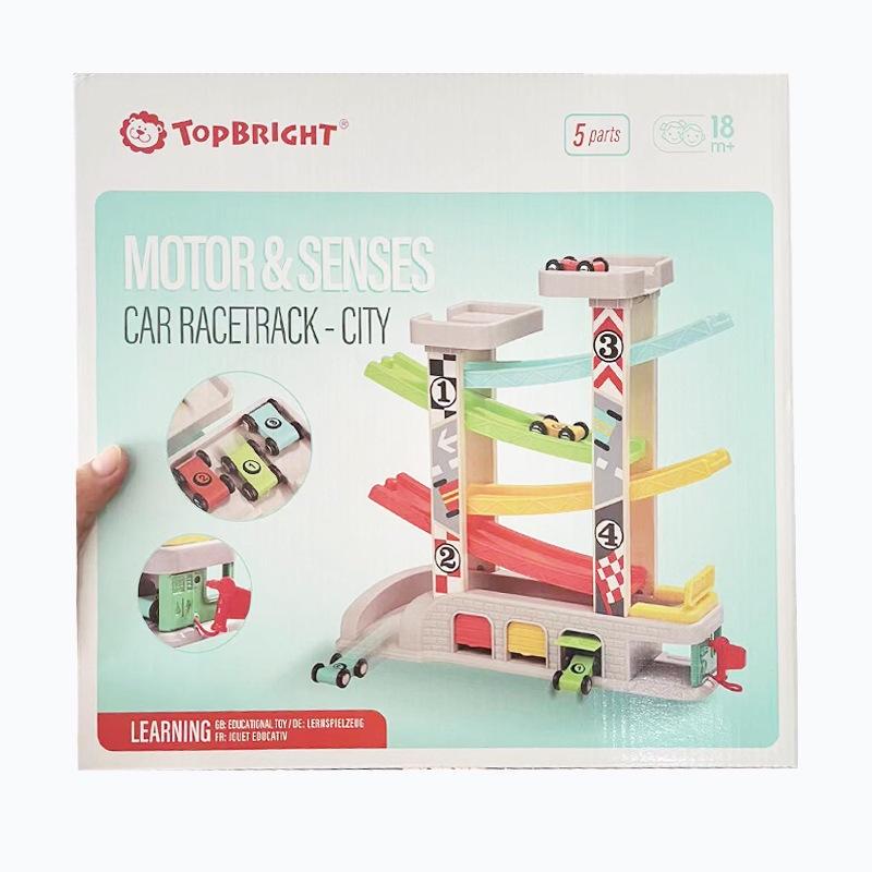 特寶兒 兒童交通滑翔pp軌道停車場玩具小車滑道寶寶賽車遊戲-細節圖7